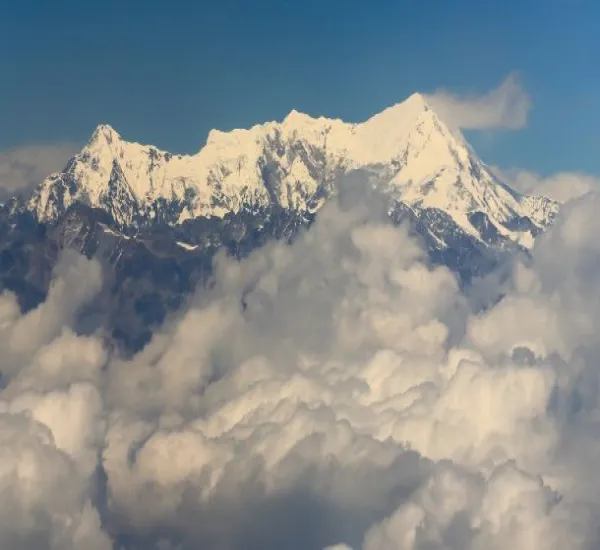 Island Peak in nepal with beautiful view