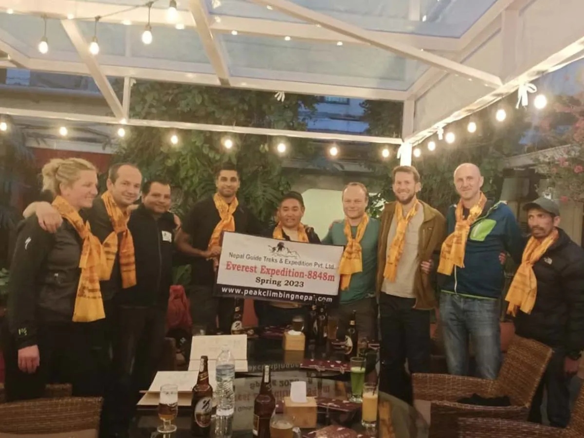 Everest Expedition get together with guest
