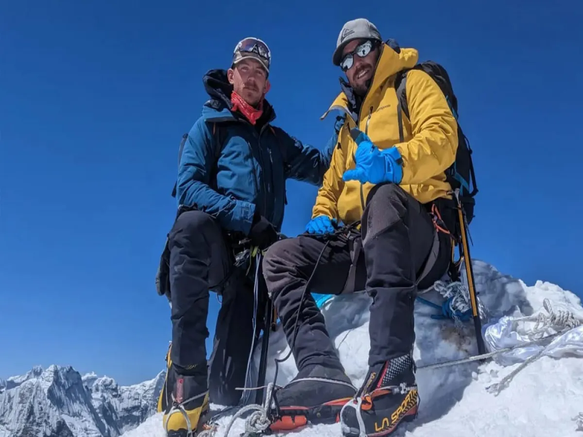 Island Peak Climbing Nepal at top
