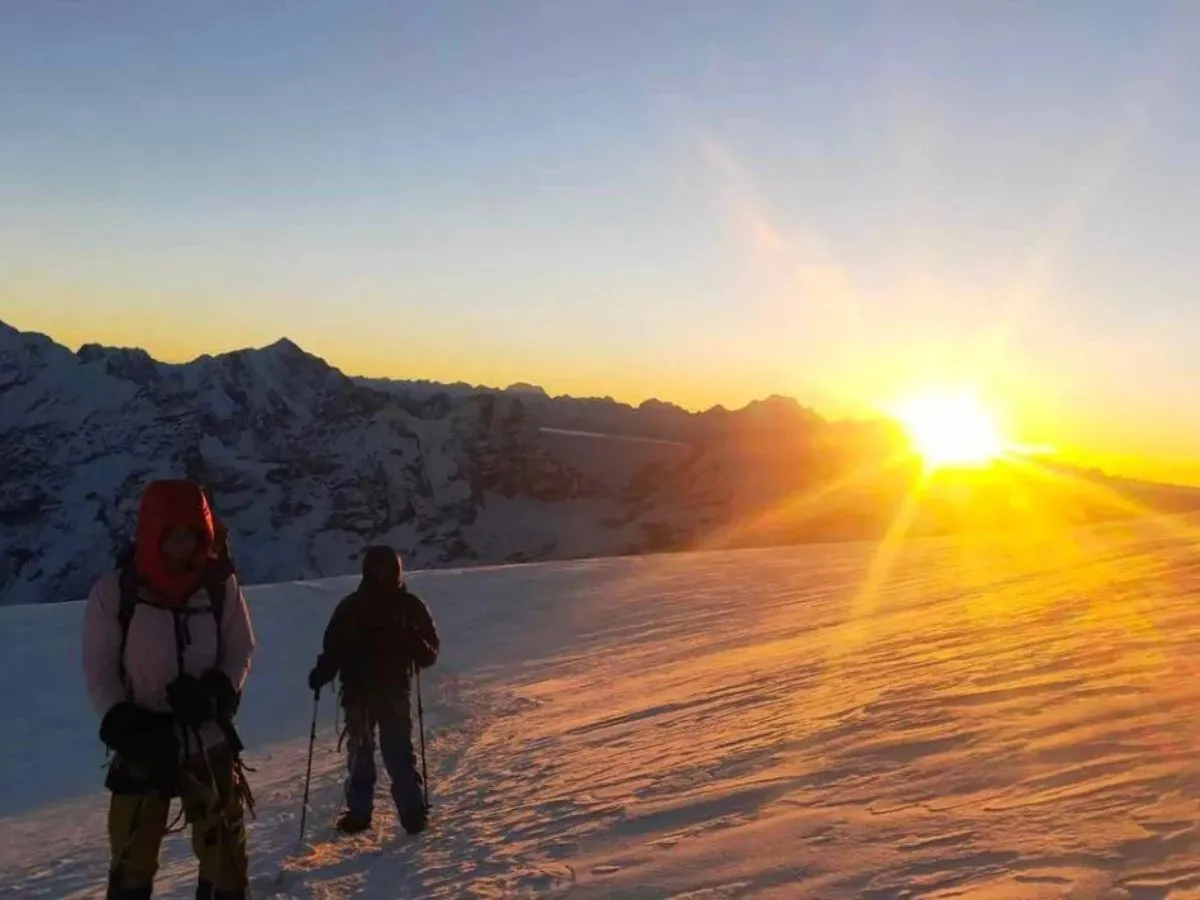 Short Mera Peak Climbing with beautiful sunrise