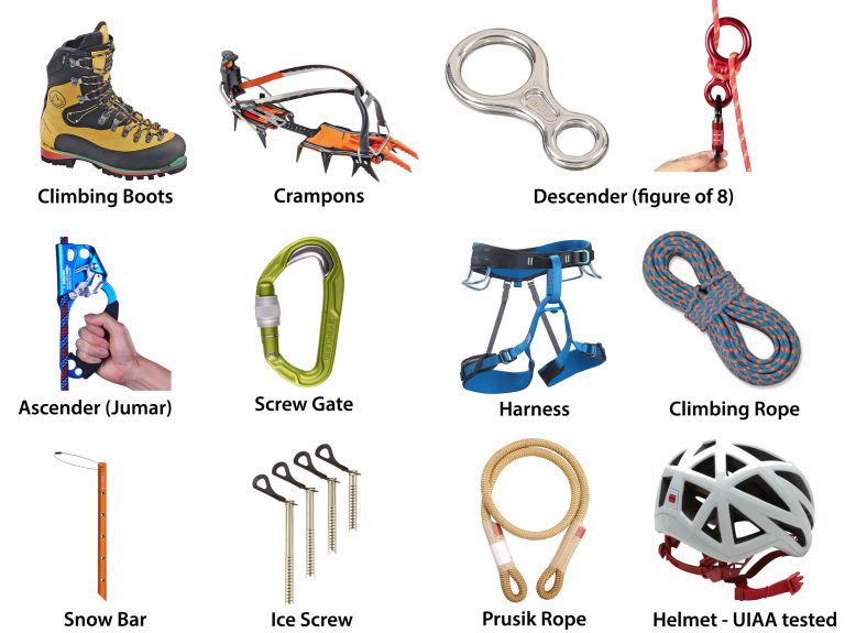 climbing gear for everest