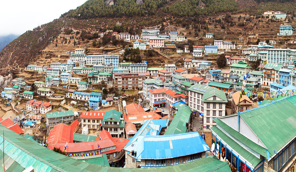 Accommodation at tea houses in trekking phase of Everest Expedition