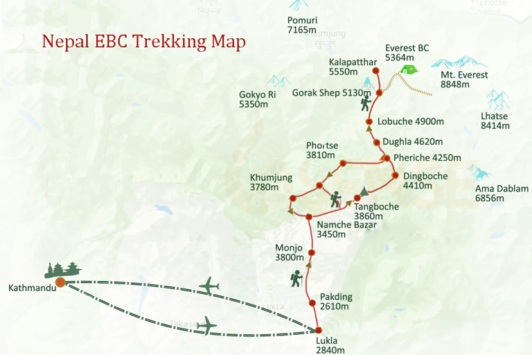 everest route map