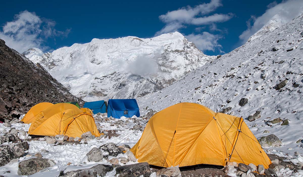 Training for Island peak climbing 