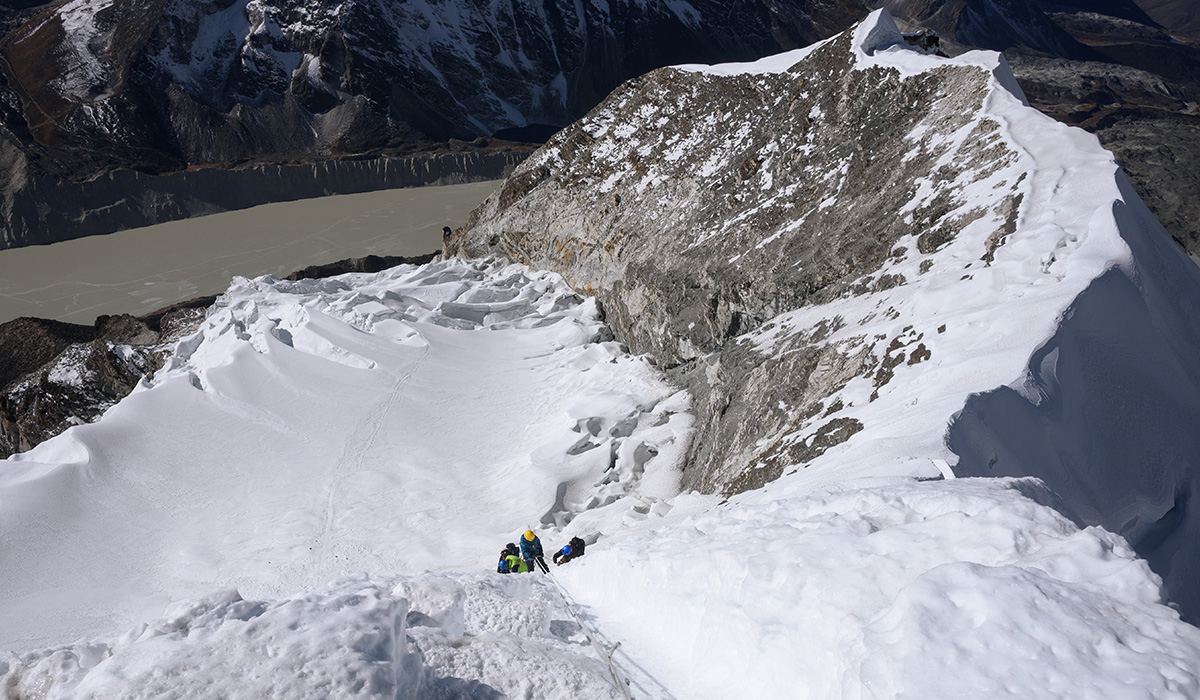 Island Peak climbing map