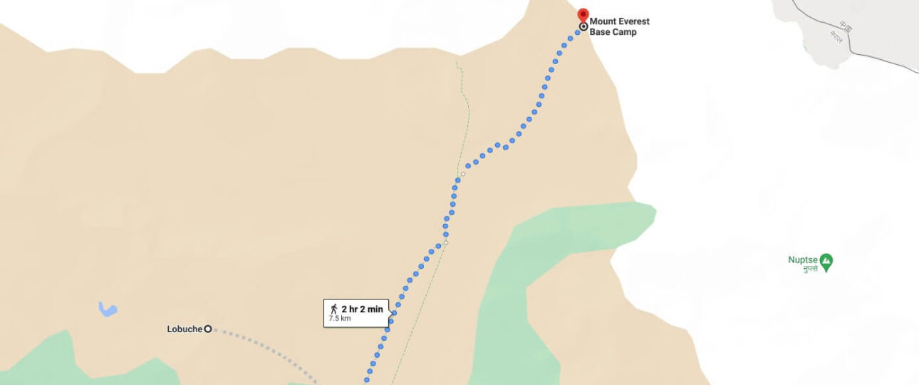 lobuche to everest base camp