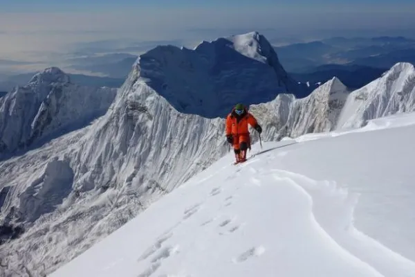 Annapurna south stiff climb