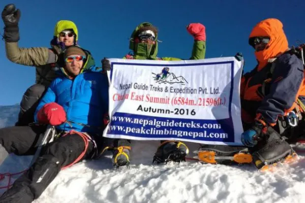 Chulu East Peak Climbing with our guest