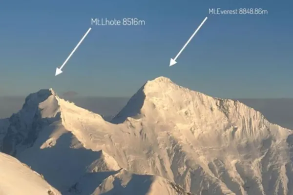 Everest and Lhotse Expedition view