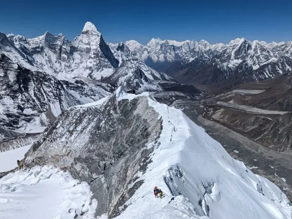 Island Peak Climbing Nepal With Mountain View