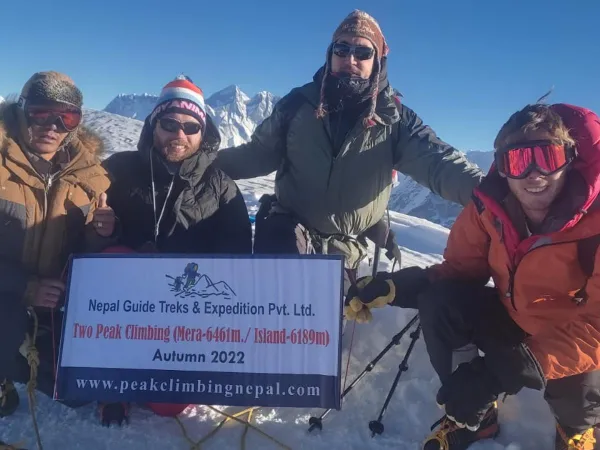 Mera And Island Peak Climbing At The Top 1