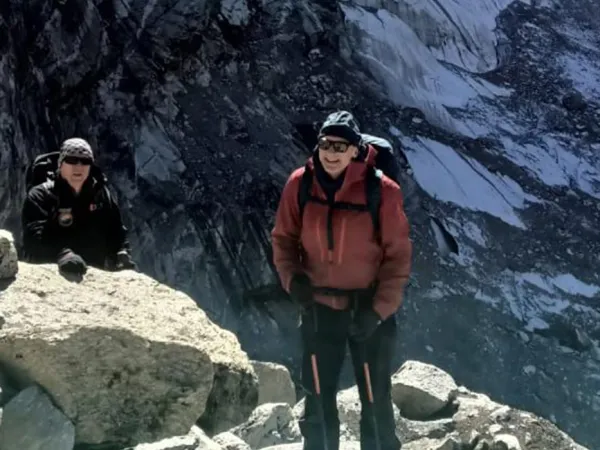 Pachermo And Kyajo Ri Peak Climbing Guest Taking Short Break