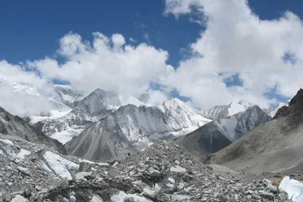 Makalu Base Camp with beautiful mount view