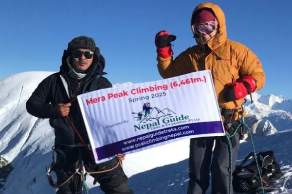 Short Mera Peak Climbing with nepalguide banner at the top